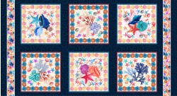 COASTAL HOLIDAY PANEL - 24" REPEAT