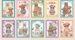 BEAR FAMILY VIGNETTES - 24" REPEAT