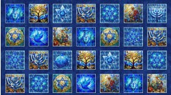 CELESTIAL HANUKKAH 44'' X 24''