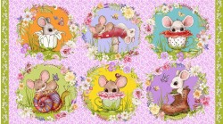MOUSE & SPOON TEA TIME PANEL 24'' REPEAT