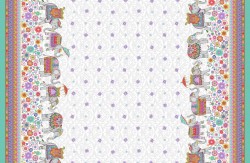 ELEPHANT PARADE-DOUBLE BORDER-24" REPEAT