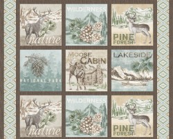 PINE FOREST PATCHWORK - 24" REPEAT