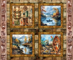 LAKESIDE REFLECTIONS PANEL 44'' X 36''