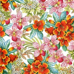 VIBRANT FLOWERS ON MINKY - 24 yard minimum - Contact your account manager to purchase