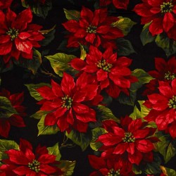 SCARLET POINSETTIA on 108" WIDE BACKS