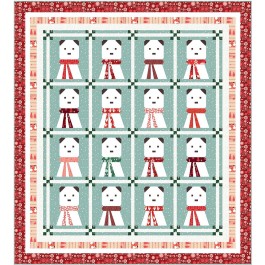 A Beary Christmas Quilt by Wendy Sheppard / 72.5"x80.5" 