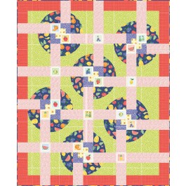 Spin Class A Bushel and a Peck Quilt by Everyday stitches - 67"x81"