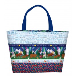 Moose track Tote feat. Alaska The Last Frontier by The Whimsical Workshop