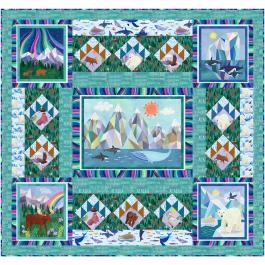 Fjord and Forest feat. Alaska The Last Frontier by Marsha Evans Moore - free pattern available in february, 2026