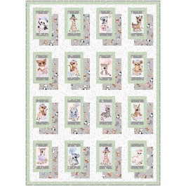 Shadow Play Animal Babies by Ladeebug Design quilt