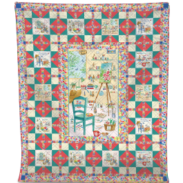 Artistic Celebration An Artist's Life by Ladeebug Design quilt