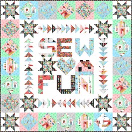 sew fun - A Stitch in Time Quilt by charisma horton 42"x42"