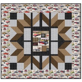 Car Club Quilt by Penni Domikis 57"x57"