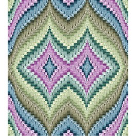 Strata Bargello basil Quilt by Carl Hentsch of 3dogdesignco  /83-3/4"x94"