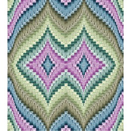 Strata Bargello basil Quilt by Carl Hentsch of 3dogdesignco  /83-3/4"x94"