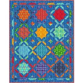 moroccan mosaic quilt by kristine poor 59"x75"