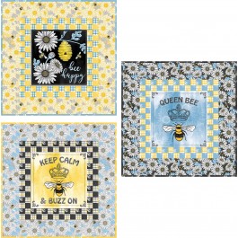 Bee Happy Mini Quilt Quilt by Susan Emory /20"x20"