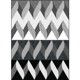 Zigs Quilt feat. Berry Noir by Everyday Stitches