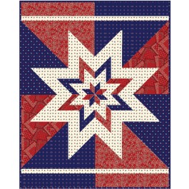 Big Star Chevron Quilt by Hunter's Design Studio / 58"x74"