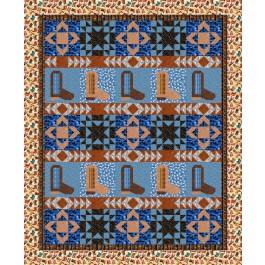 Boots on the Ground Big Sky Country Quilt by Siobhan for CDM365 Studios /74"x90"
