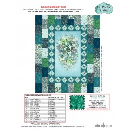Blooming bouquet Flower Lake by Slightly Biased Quilts feat. Flower Lake Kitting Guide