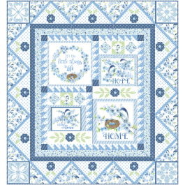 Blessings Bluebird Quilt by Marsha Evans Moore
