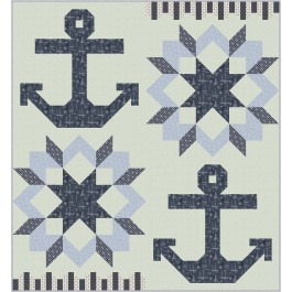 Anchors Aweigh Bon Voyage Quilt by Miss Winnie /96"x104"
