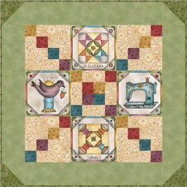 Born to Sew Quilt  by Jackie Patton /24"x24"