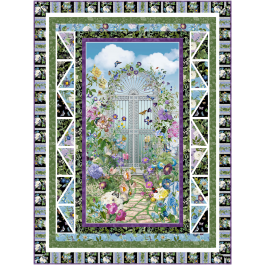 Garden Path Quilt Botanical garden by Marsha Evans Moore