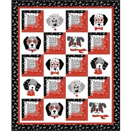 Dog Days Quilt Bow-wow-wow by Coach House Designs /58"Wx70"H