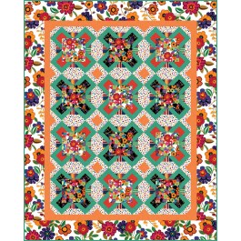 Gardens at the crossroads Quilt Bright and Bold by Heidi Pridemore 