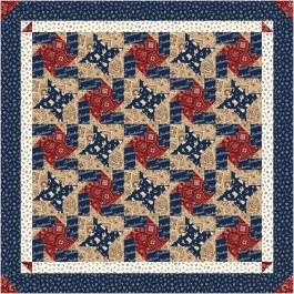 bucking stars feat. buckaroo by joy in stitches quilt-free pattern available in July, 2025