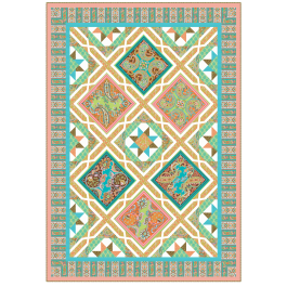 Paisley Path Quilt feat. Buckingham Paisley by Marsha Evans Moore- free pattern available July 2026
