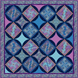 Opulance Quilt feat. Buckingham Paisley by Natalie Crabtree- free pattern available July 2026