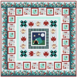 Campground Critters Quilt by natalie Crabtree /70"x70"