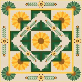 Sunflower Quilt feat. cotton couture by Project House 360