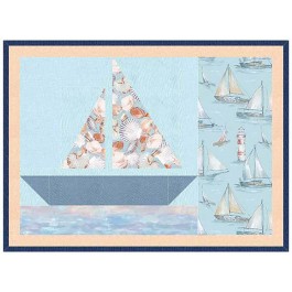 Set Sails placemat coastal living by Karen Bialik 