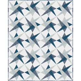 Spinners Quilt feat. Cottagecore Blue by Christine Stainbrook   - Free Pattern Available in September, 2024