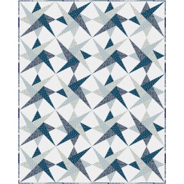 Spinners Quilt feat. Cottagecore Blue by Christine Stainbrook