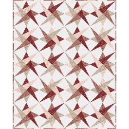 Spinners Quilt feat. Cottagecore Terracotta by Project House 360   - Free Pattern Available in September, 2024