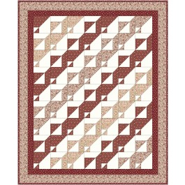 Unhinged Quilt feat. Cottagecore Terracotta by Carolyns in Stitches