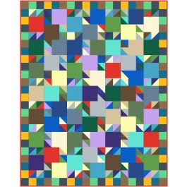 Lucky 21 quilt by Swirly Girls Design 57"x72"