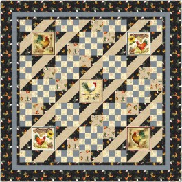 Country Lanes Quilt by Brenda Plaster - Spool & Bobbin Quilting / 68-1/2" x 68-1/2"