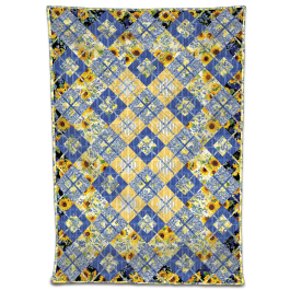 Criss Crossroads summer sunflowers Everyday Stitches quilt