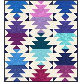 Krystal Desert Sky Quilt by Jessica Vanderburgh of Sew Many Creations /54"x60"