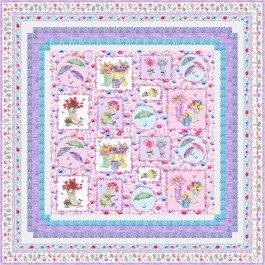 Rainy Days Quilt feat. Drizzle Dream by Project House 360 - free pattern available February 2027