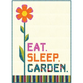 Eat, Sleep, garden Quilt by Hunter's Design Studio /50"x70"