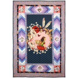 Elderberry Flower Fairies Panel Quilt by Marinda Stewart /41"x60"