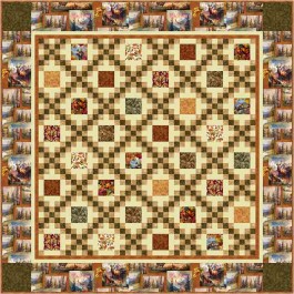 Woodland Camouflage Quilt feat. Epic Woodland by Natalie Crabtree- free pattern available June 2027