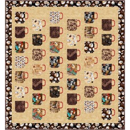 Let's meet for coffee quilt feat. espresso yourself By Natalie Crabtree